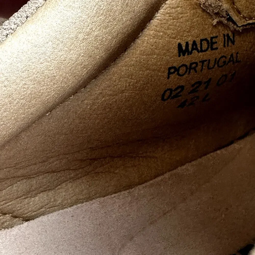 Birkenstock Bend Sneakers Suede Cork Lace Up Low Top Sandcastle 11 NWOT